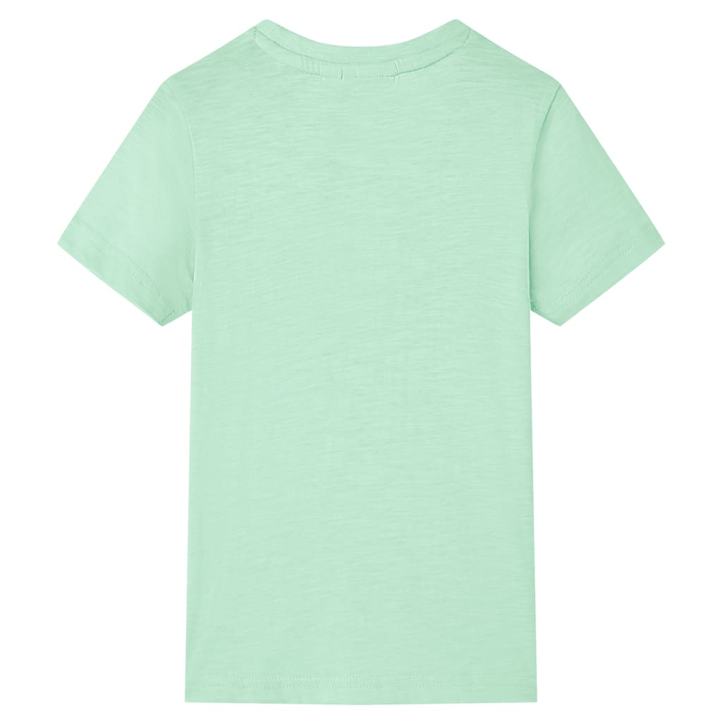 T-shirt til børn str. 140 lysegrøn