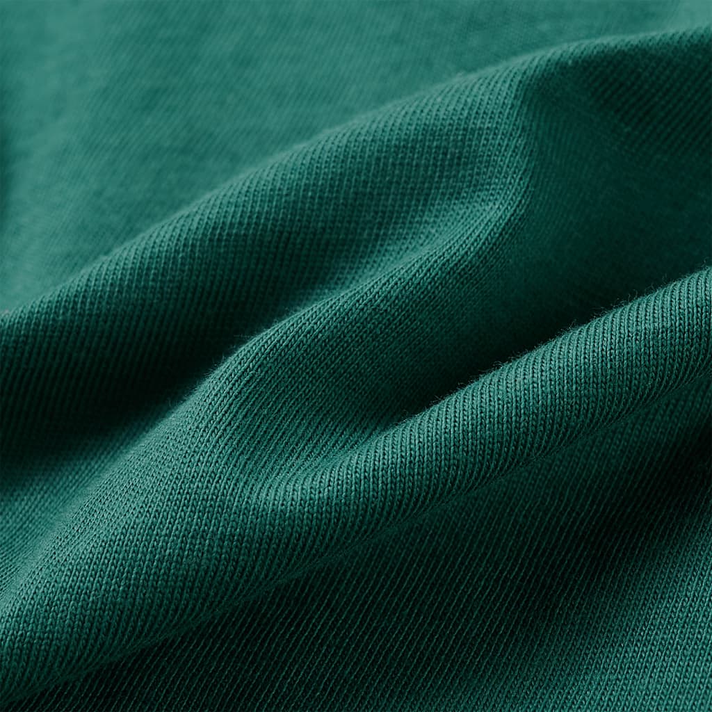 Langærmet T-shirt til børn str. 128 grøn
