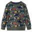 Sweatshirt til børn str. 116 kakifarvet