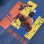 Langærmet T-shirt til børn str. 140 blåmeleret