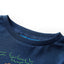 Langærmet T-shirt til børn str. 116 marineblå