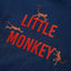 Langærmet T-shirt til børn str. 140 marineblå