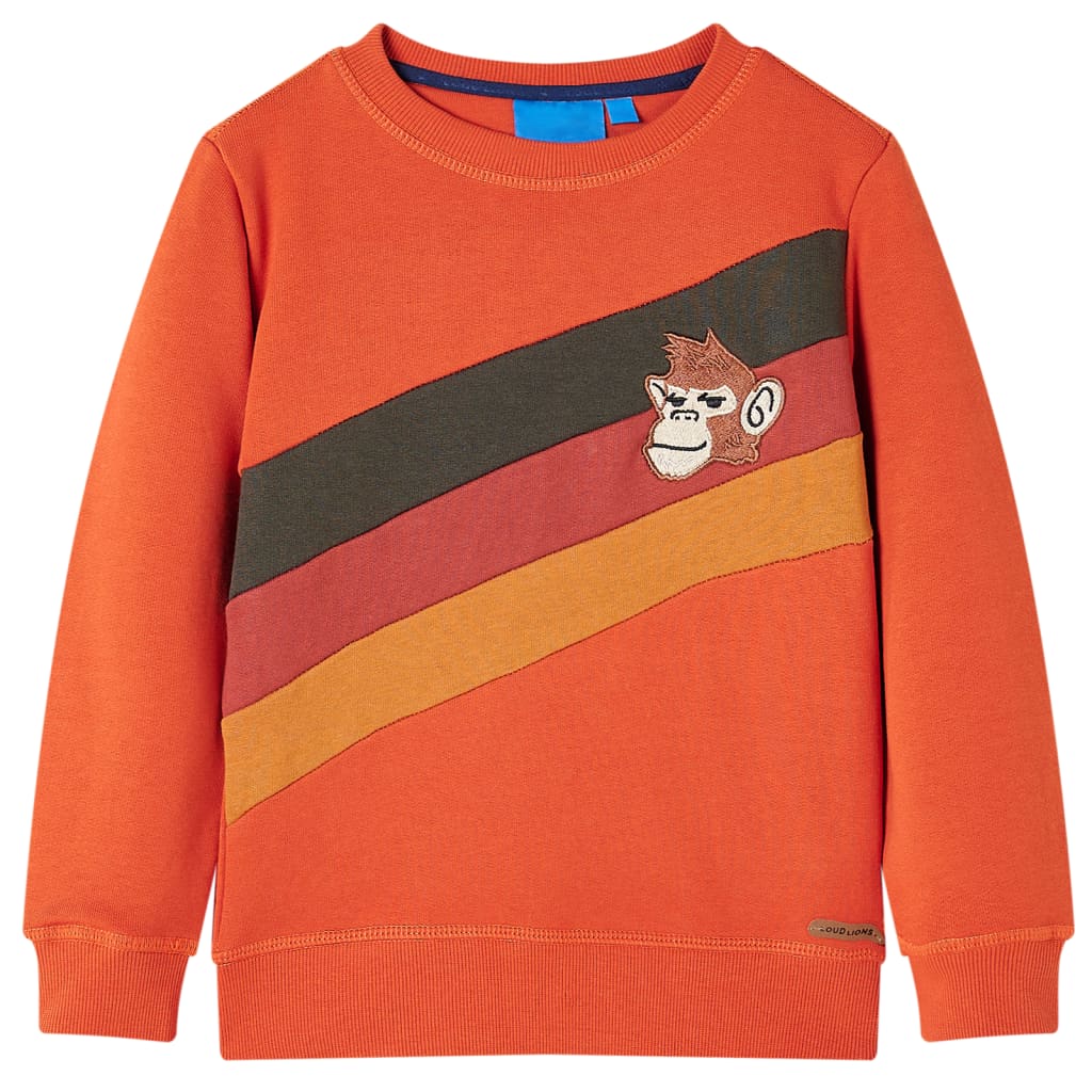 Sweatshirt til børn str. 92 orange
