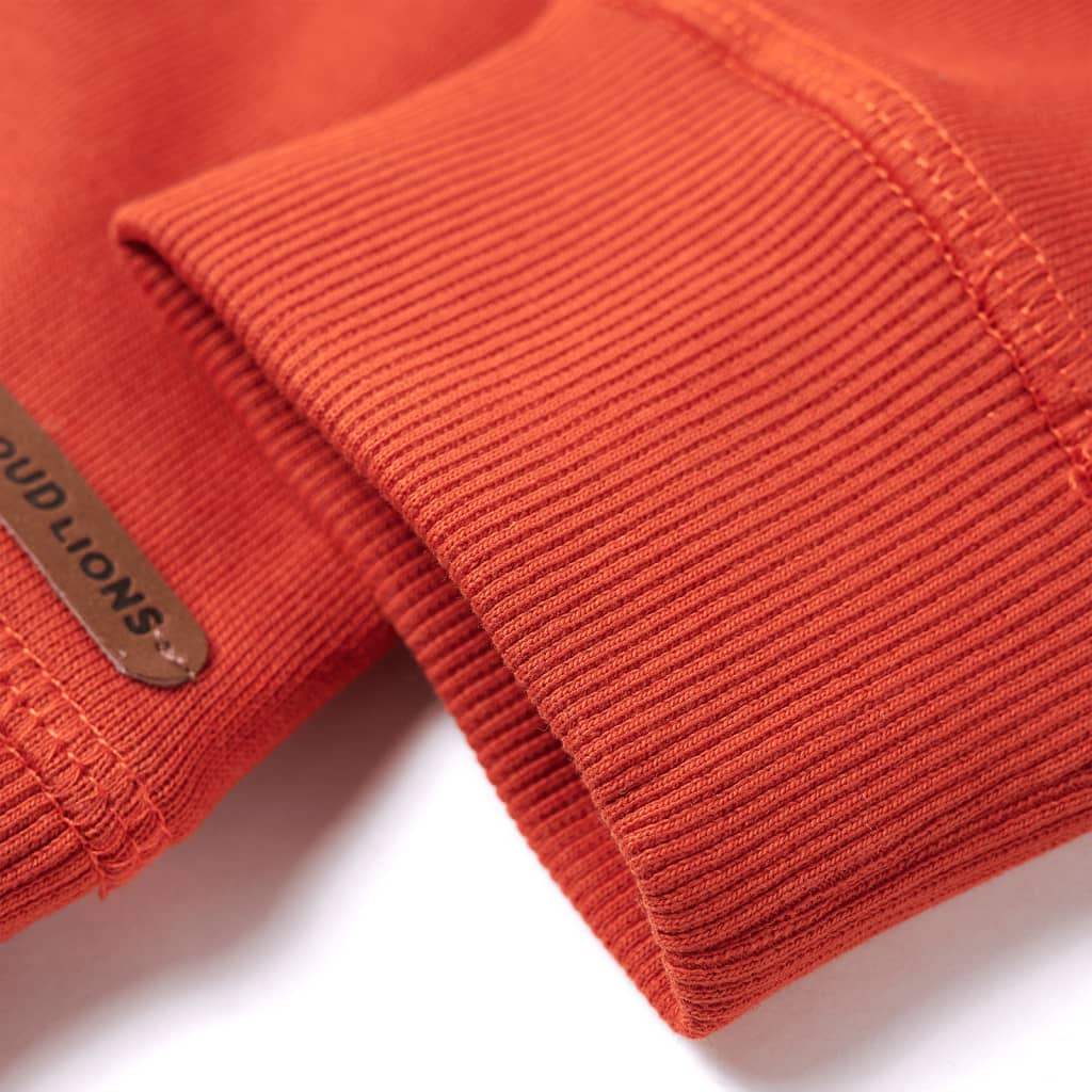 Sweatshirt til børn str. 128 orange