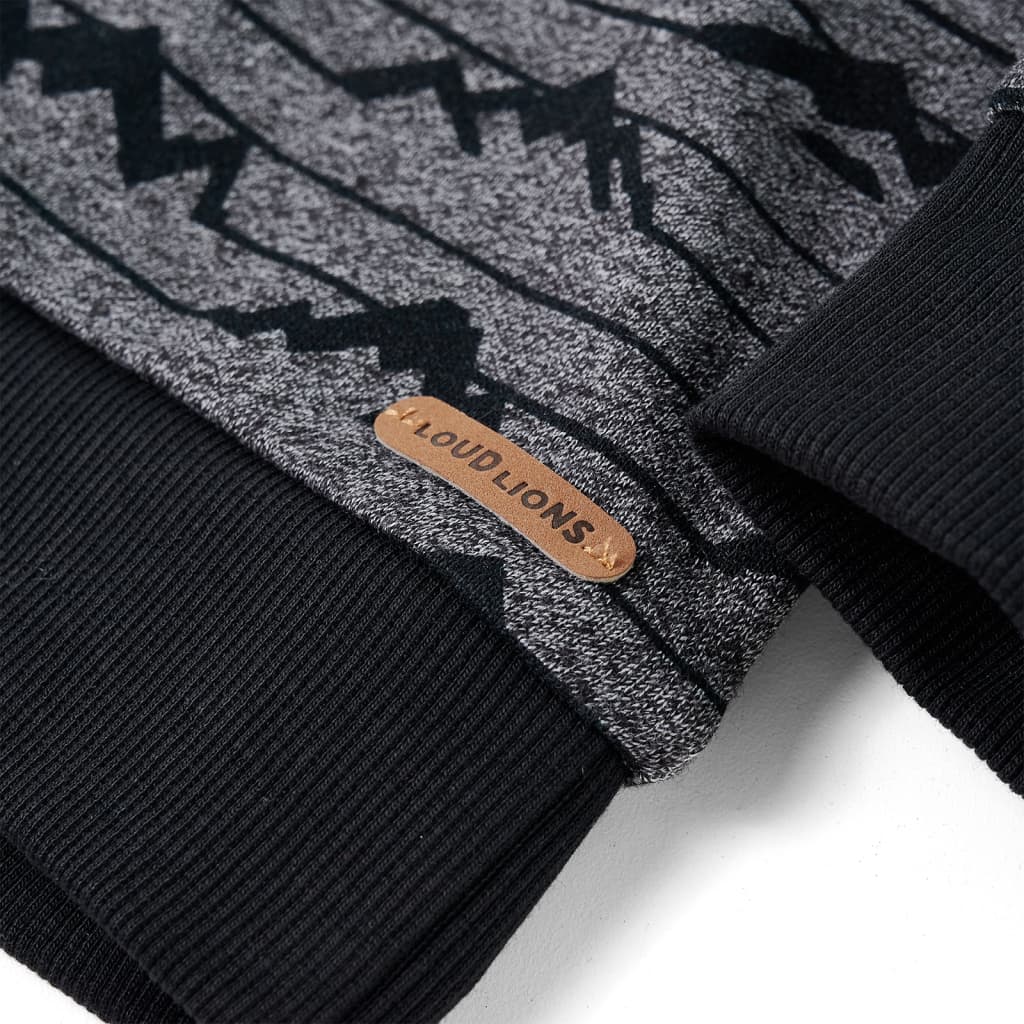 Sweatshirt til børn str. 140 blåmeleret