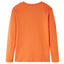 Langærmet T-shirt til børn str. 104 cm orange