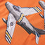 Langærmet T-shirt til børn str. 104 cm orange