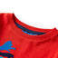 Langærmet T-shirt til børn str. 116 rød
