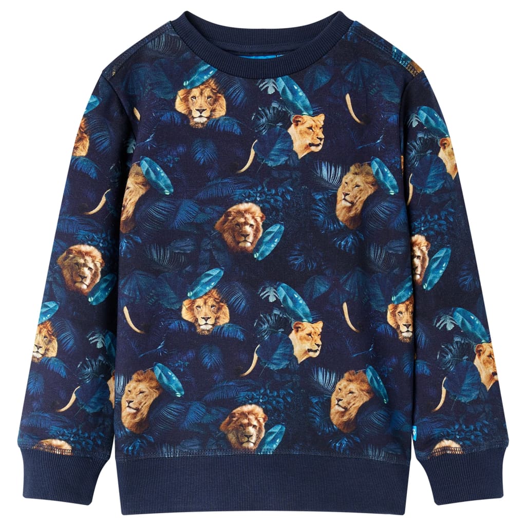 Sweatshirt til børn str. 140 marineblå