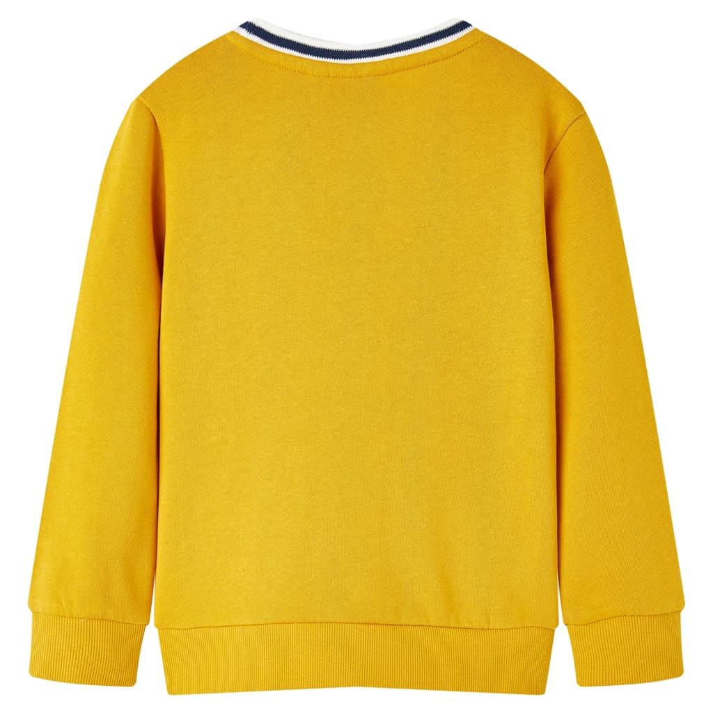 Sweatshirt til børn str. 140 okkergul