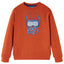 Sweatshirt til børn lys rustfarvet str. 140