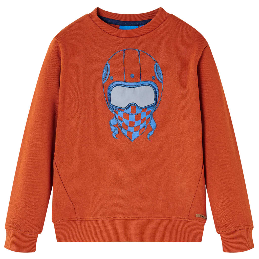 Sweatshirt til børn lys rustfarvet str. 140