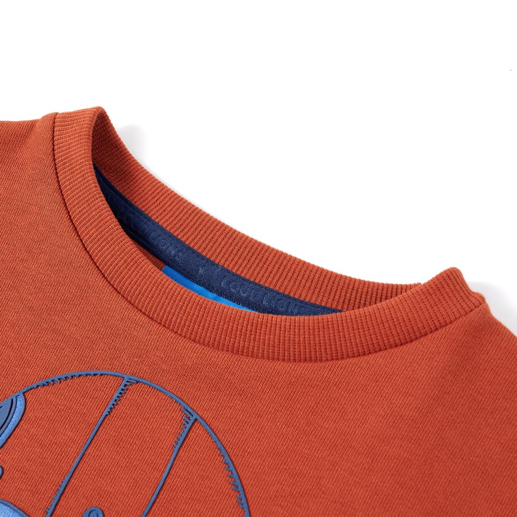 Sweatshirt til børn lys rustfarvet str. 140