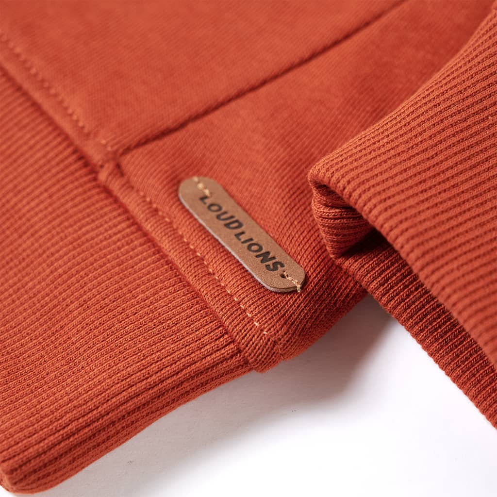 Sweatshirt til børn lys rustfarvet str. 140
