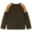 Sweatshirt til børn str. 140 kakifarvet og brun