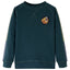 Sweatshirt til børn mosgrøn str. 140