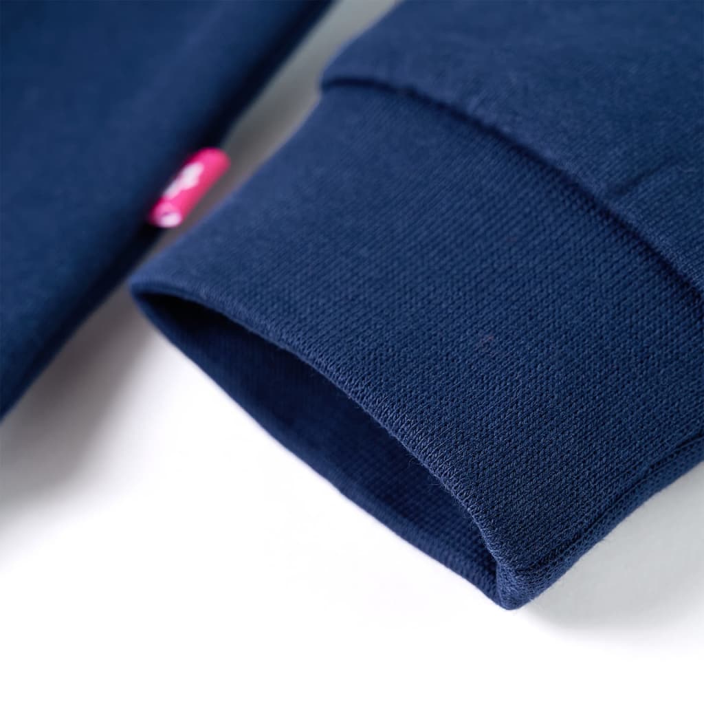 Sweatshirt til børn str. 128 marineblå