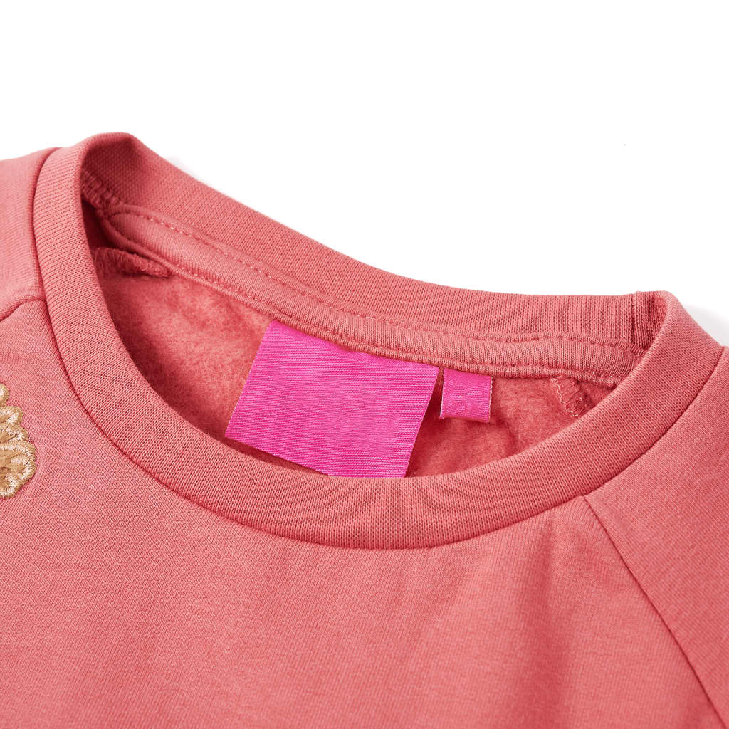 Sweatshirt til børn str. 92 gammelrosa