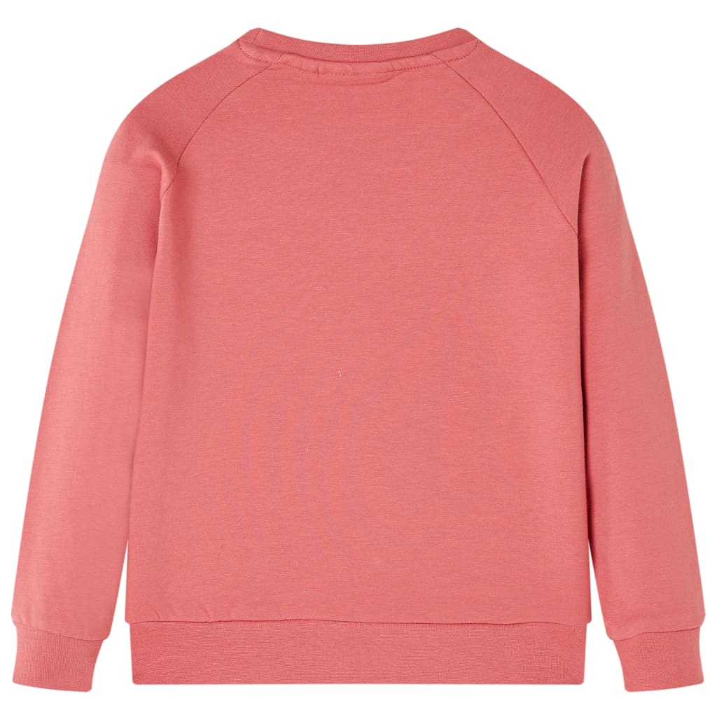 Sweatshirt til børn str. 128 gammelrosa
