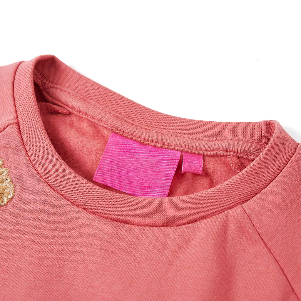Sweatshirt til børn str. 128 gammelrosa