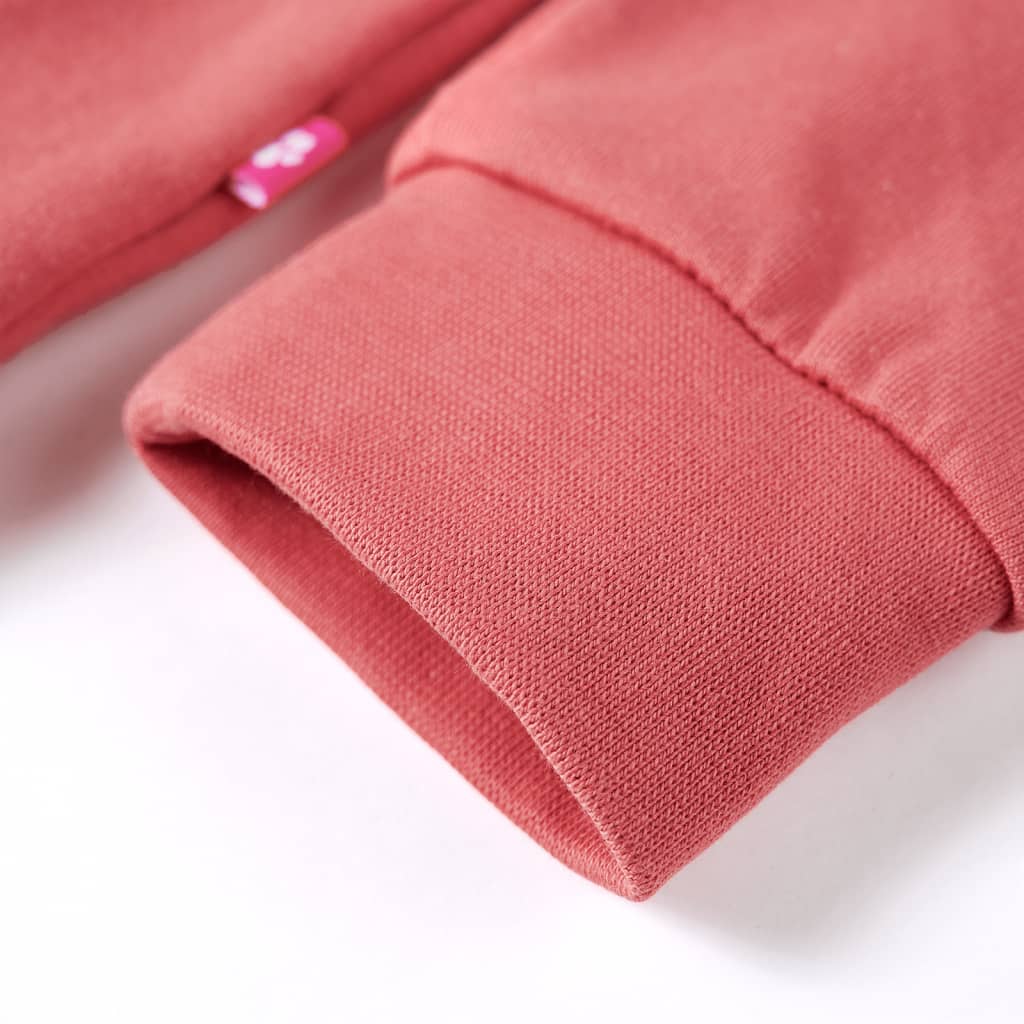 Sweatshirt til børn str. 128 gammelrosa