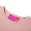 Langærmet T-shirt til børn str. 128 lyserød