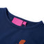 Langærmet T-shirt til børn str. 116 marineblå