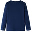 Langærmet T-shirt til børn str. 140 marineblå