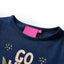 Langærmet T-shirt til børn str. 140 marineblå