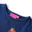Langærmet T-shirt til børn str. 116 marineblå