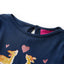 Langærmet T-shirt til børn str. 128 marineblå