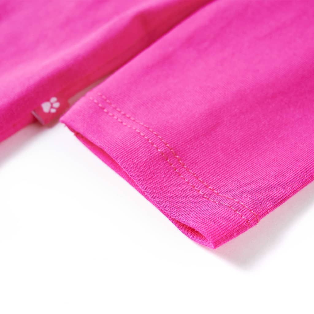 Langærmet T-shirt til børn str. 116 cm pink