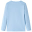 Langærmet T-shirt til børn str. 104 lyseblå