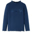 Langærmet T-shirt til børn str. 128 marineblå
