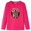 Langærmet T-shirt til børn str. 104 pink