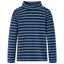 Langærmet T-shirt til børn str. 128 marineblå
