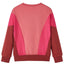 Sweatshirt til børn str. 104 farveblok lyserød og henna