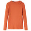 Langærmet T-shirt til børn str. 92 cm orange