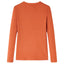 Langærmet T-shirt til børn str. 92 cm orange