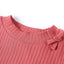 Langærmet T-shirt til børn str. 104 gammelrosa