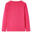 Langærmet T-shirt til børn str. 128 pink