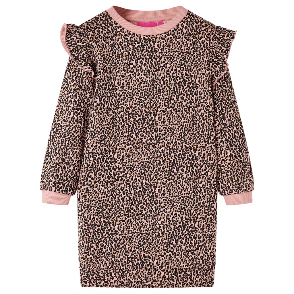 Sweatshirtkjole til børn str. 92 lyserød