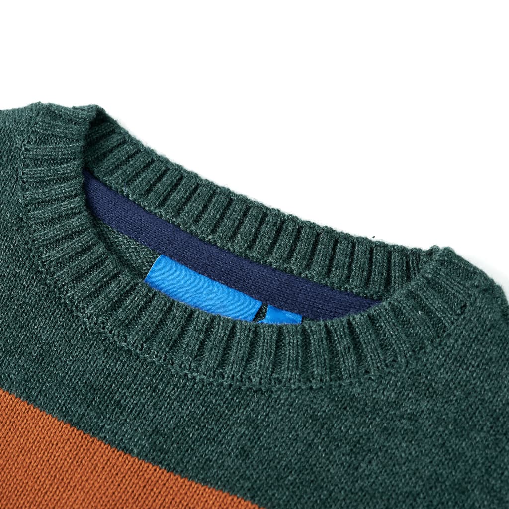 Sweater til børn str. 104 strikket flerfarvet