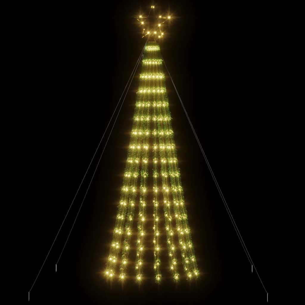 LED-juletræ 275 LED'er 180 cm varmt hvidt lys