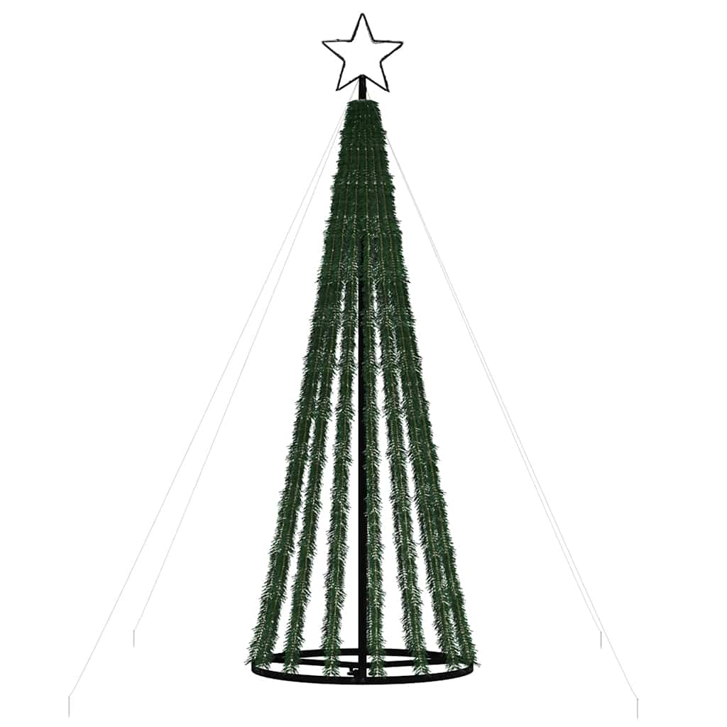 LED-juletræ 275 LED'er 180 cm koldt hvidt lys