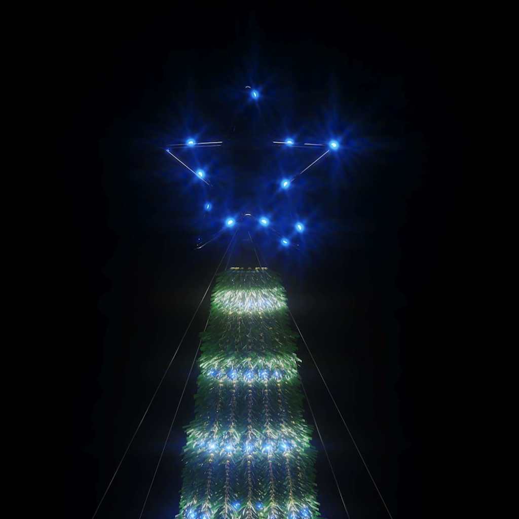 LED-juletræ 275 LED'er 180 cm blåt lys