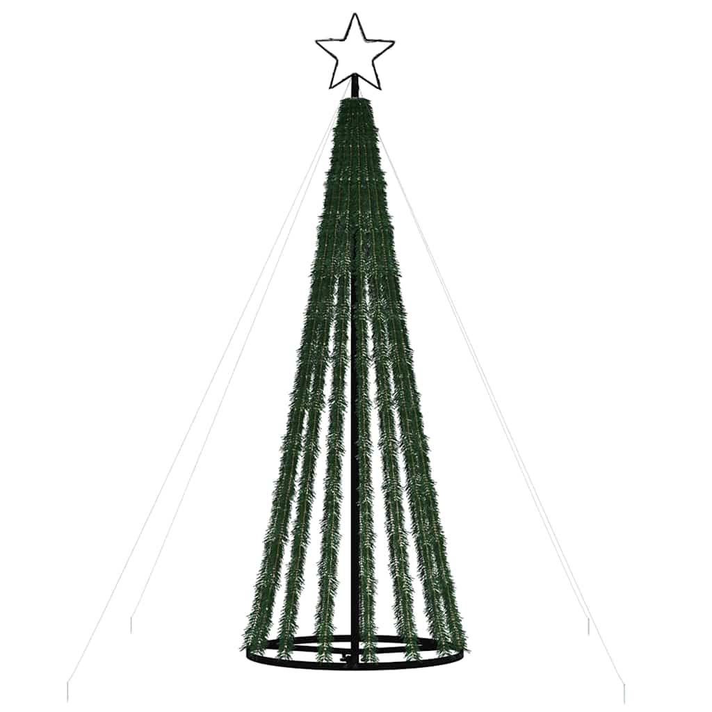 LED-juletræ 275 LED'er 180 cm farverigt lys