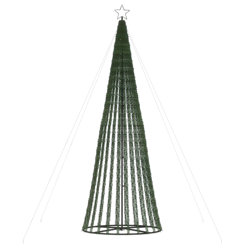 LED-juletræ 688 LED'er 300 cm koldt hvidt lys