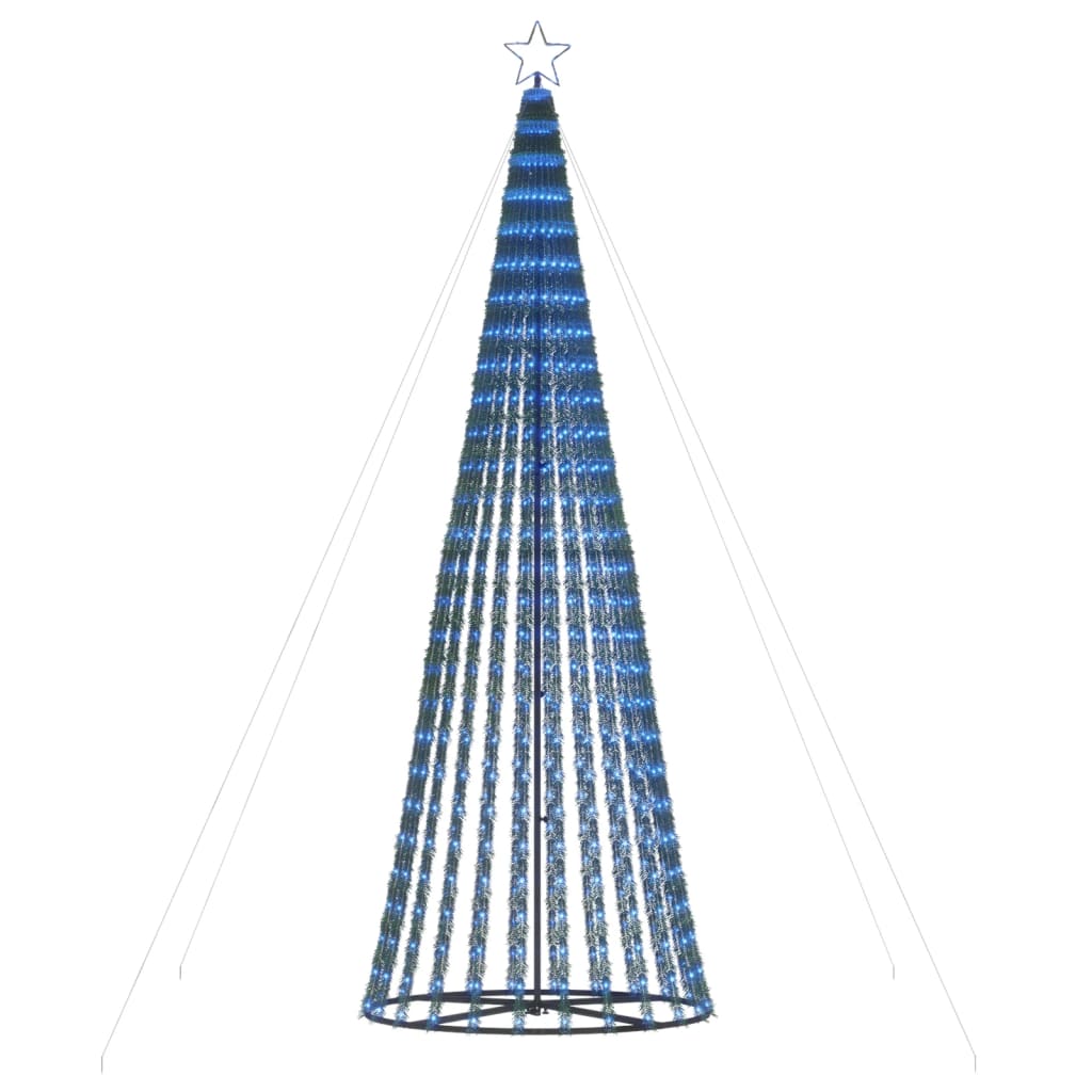 LED-juletræ 688 LED'er 300 cm blåt lys