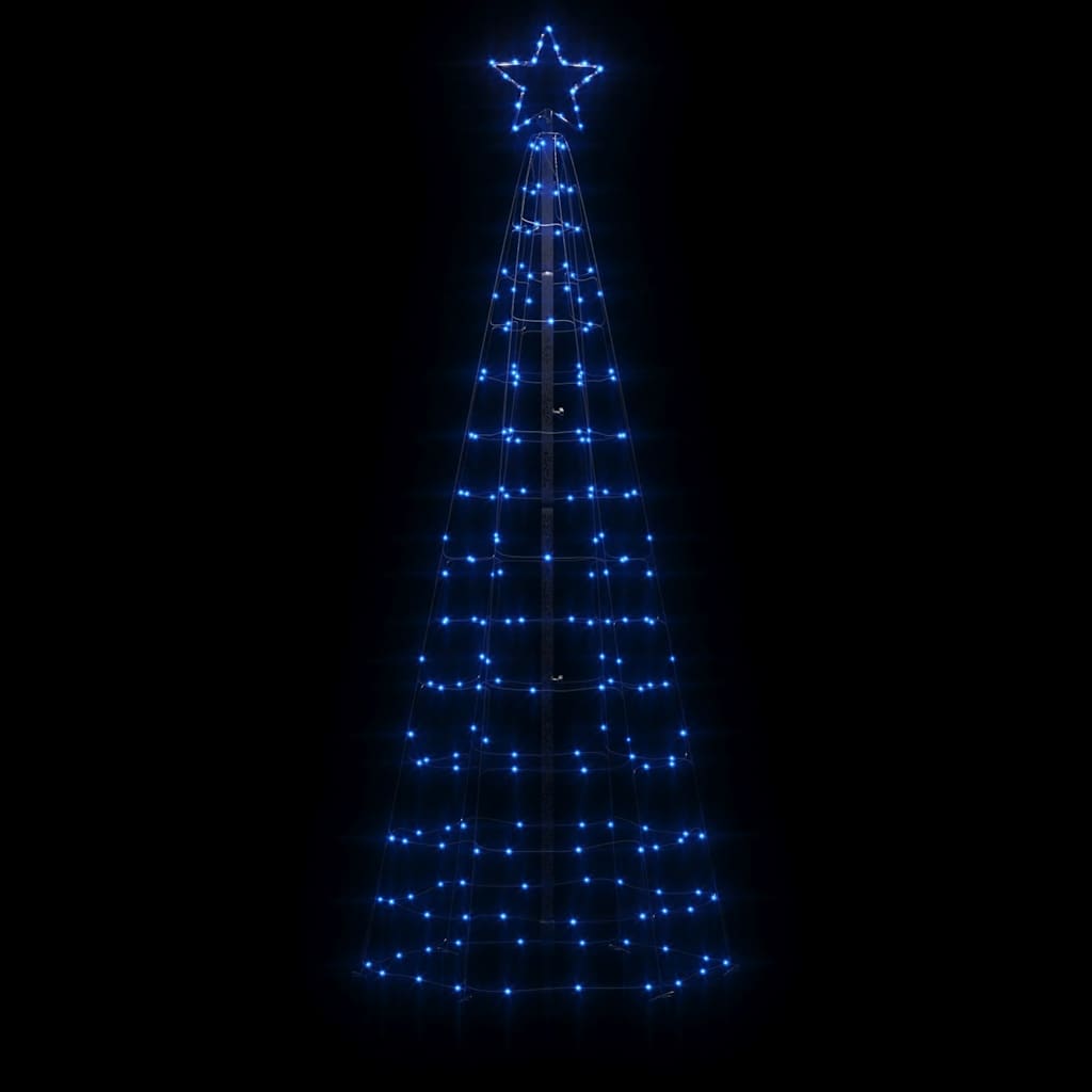 LED-juletræ med spyd 220 LED'er 180 cm blåt lys